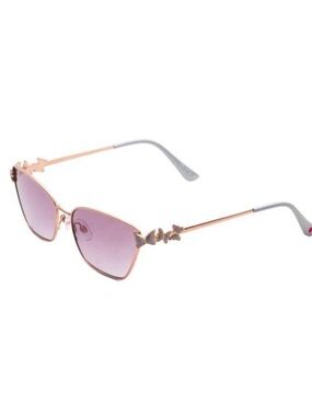 Betsey Johnson Crystal Butterfly Cat Eye Sunglasses New